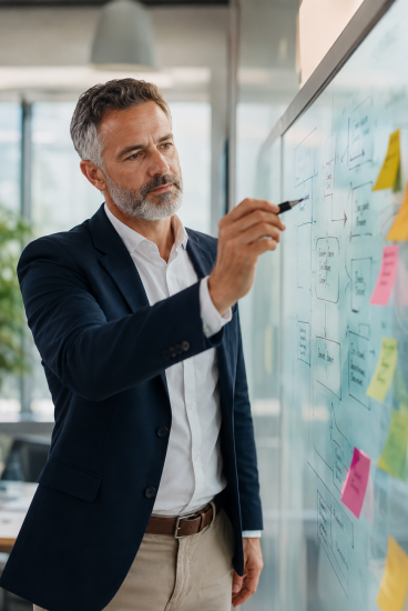 Man Teaching AI course for Business