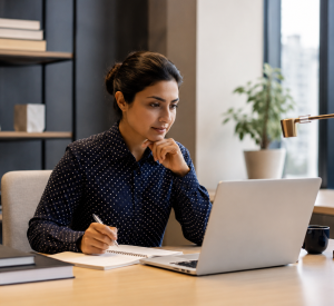 Woman learning AI Readiness for CEO